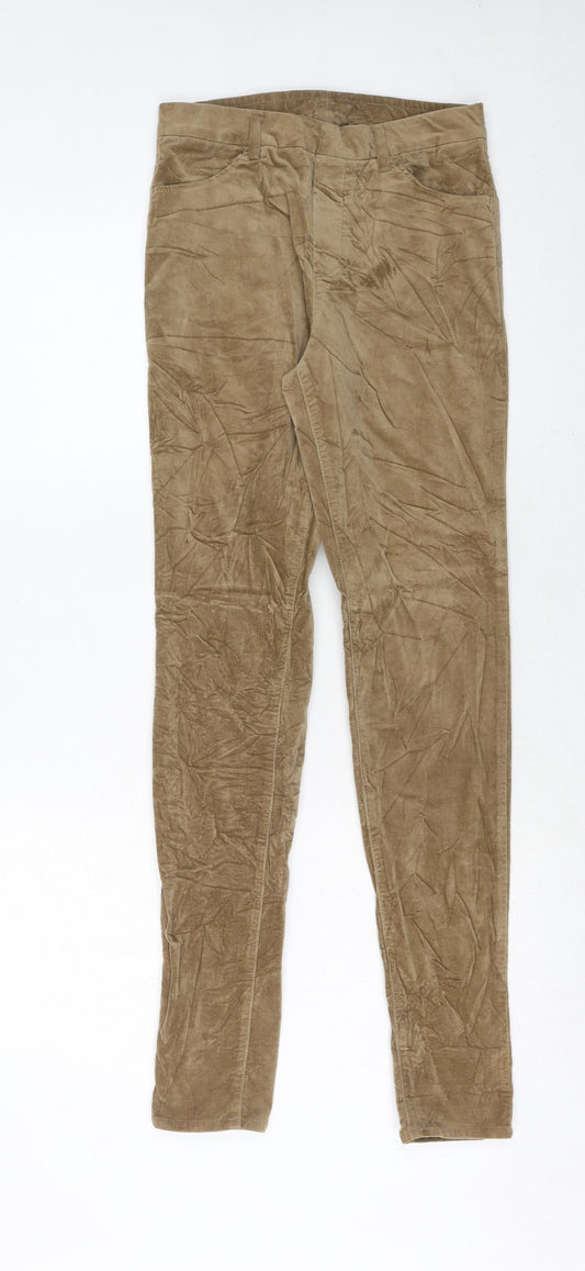 Womens UK Size 24 in Uniqlo Regular Fit  Brown Trousers