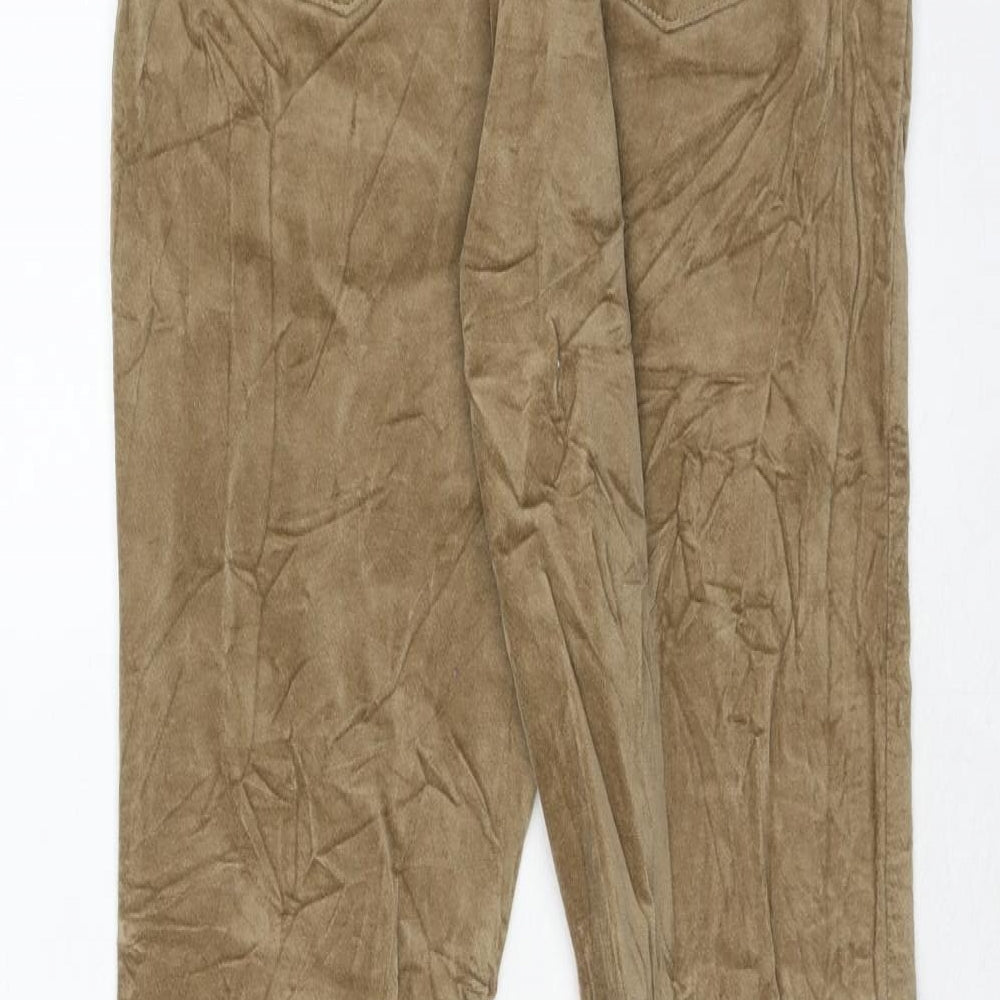 Womens UK Size 24 in Uniqlo Regular Fit  Brown Trousers