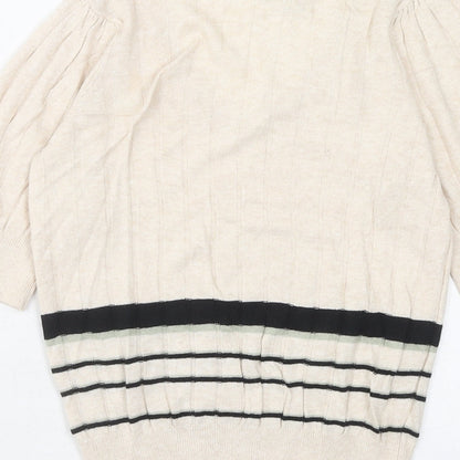 Womens UK Size 8 Marks and Spencer Beige Pullover Jumper