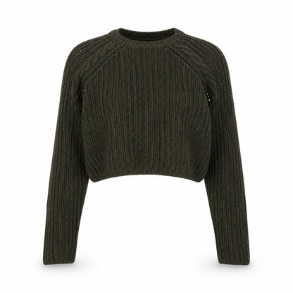 Womens UK Size XS Only Green Pullover Jumper