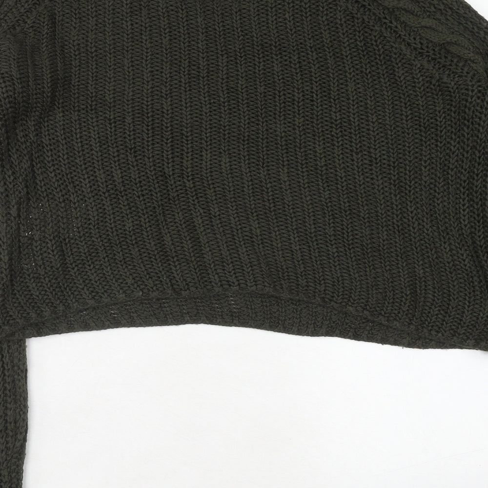 Womens UK Size XS Only Green Pullover Jumper