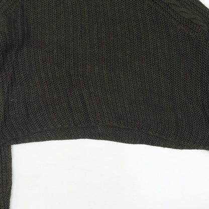 Womens UK Size XS Only Green Pullover Jumper