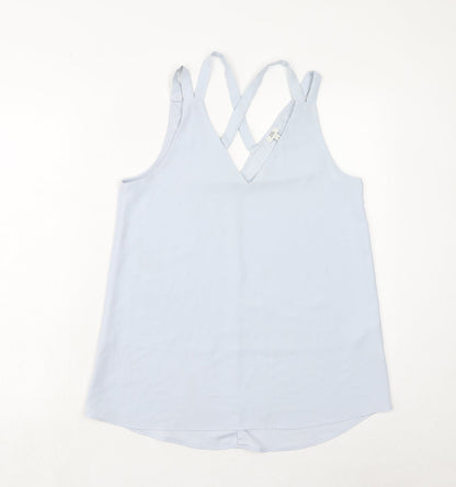 Womens UK Size 10 River Island Blue Basic Tank
