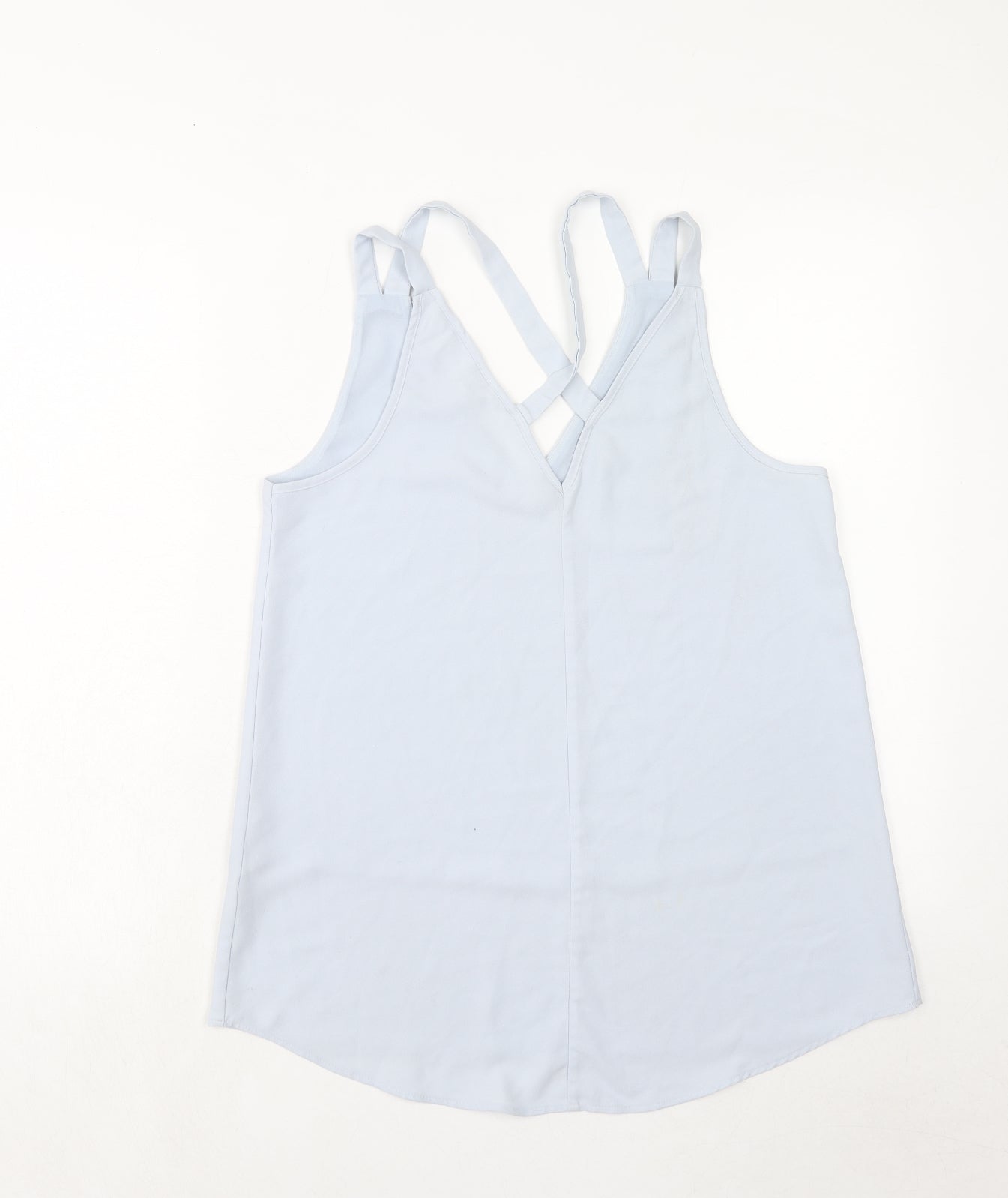 Womens UK Size 10 River Island Blue Basic Tank