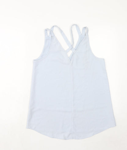 Womens UK Size 10 River Island Blue Basic Tank