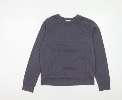 Very Womens Blue Polyester Pullover Sweatshirt Size 10 Pullover