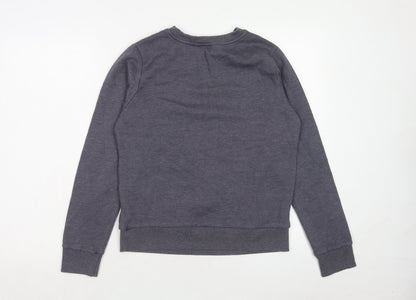 Very Womens Blue Polyester Pullover Sweatshirt Size 10 Pullover