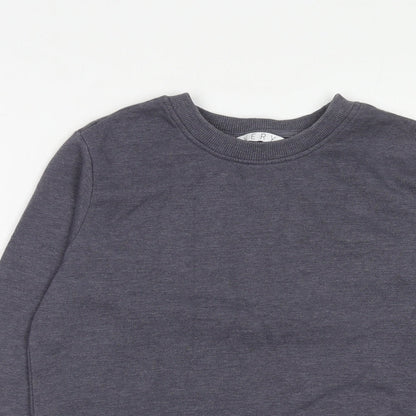Very Womens Blue Polyester Pullover Sweatshirt Size 10 Pullover