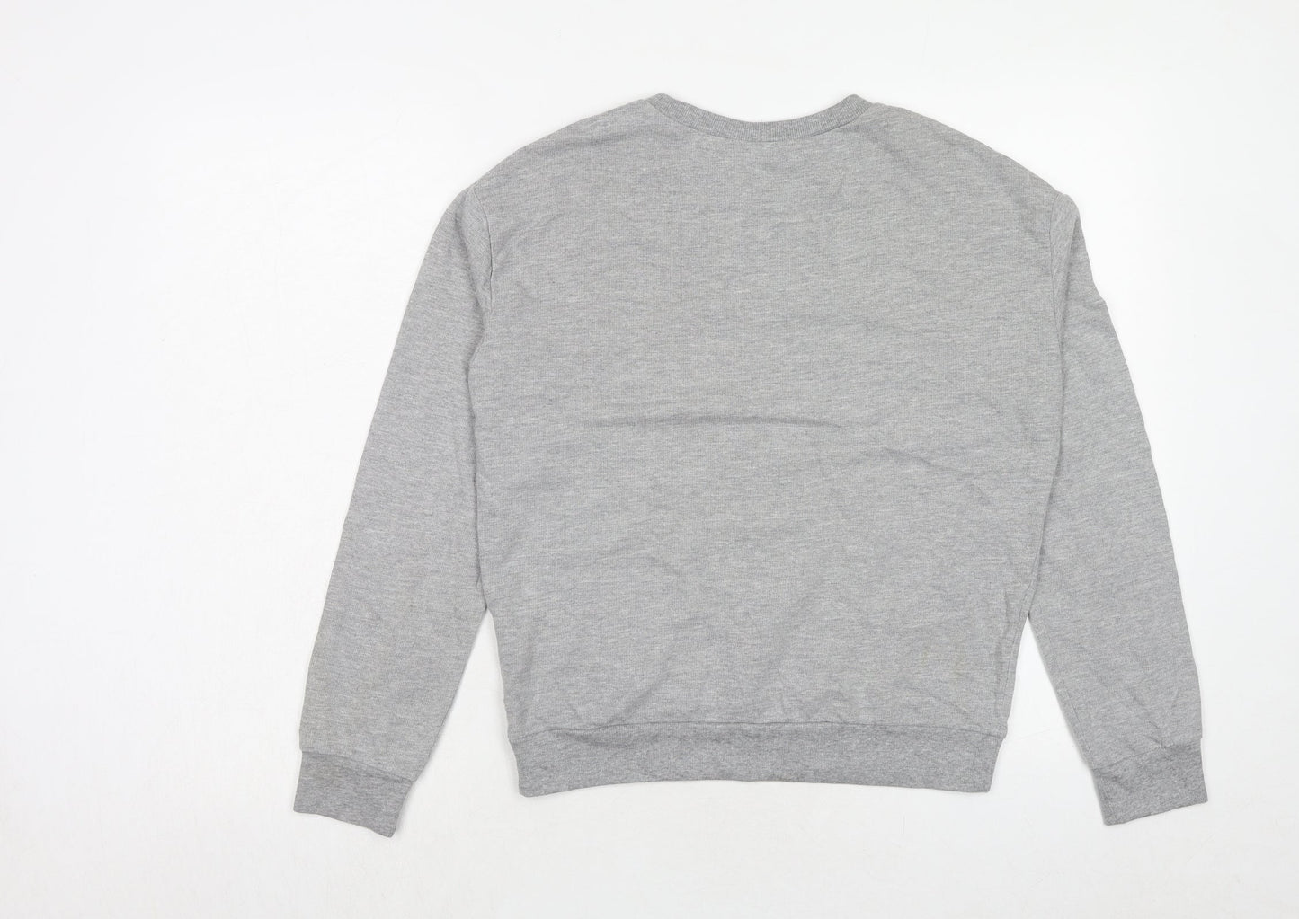 H&M Womens Grey Cotton Pullover Sweatshirt Size S Pullover - Superior
