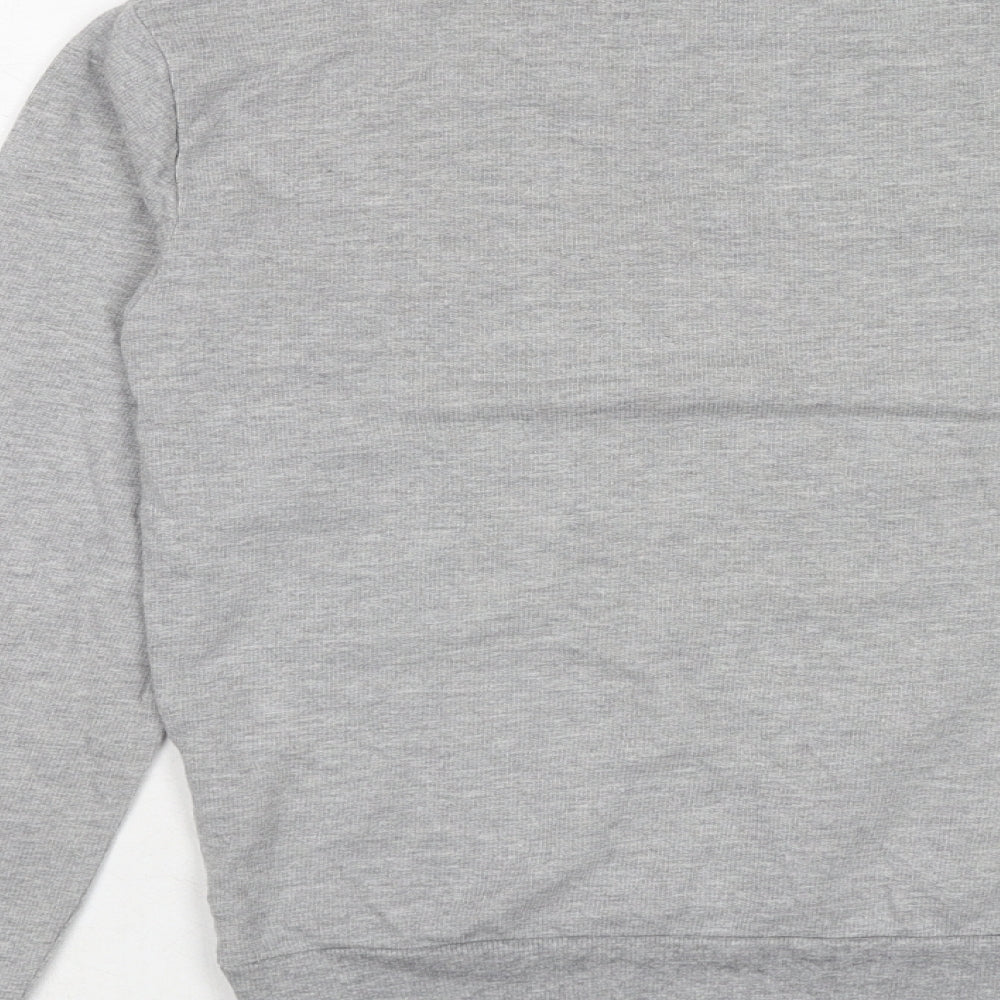 H&M Womens Grey Cotton Pullover Sweatshirt Size S Pullover - Superior