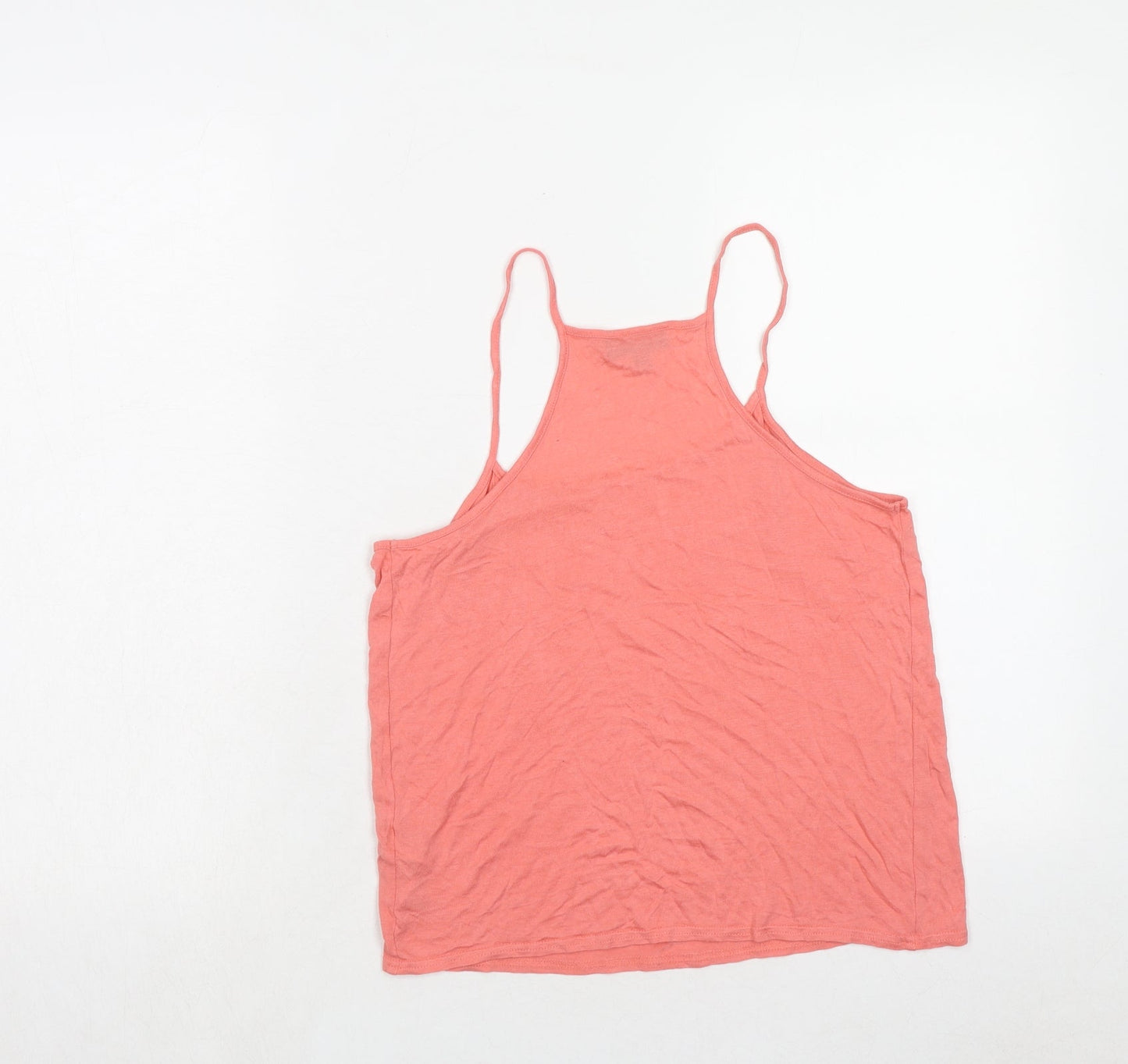 Womens UK Size 10 Topshop Pink Basic Tank