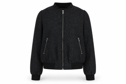 Womens UK Size 8 H&M Blue Bomber Jacket