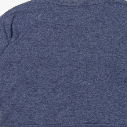 New Look Womens Blue Polyester Pullover Sweatshirt Size S Pullover - Kinda Care Kinda Don't