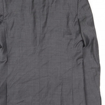 Autograph Mens Grey Wool Jacket Suit Jacket Size 40 Regular