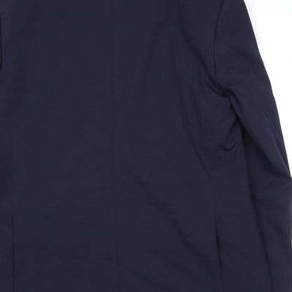 Autograph Mens Blue Polyester Jacket Suit Jacket Size 42 Regular