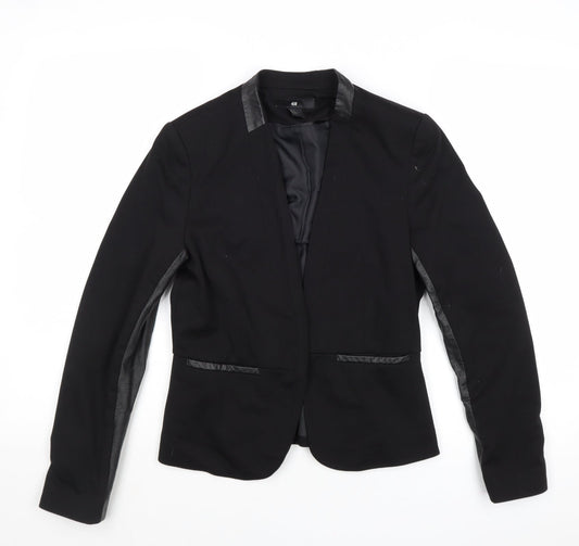 Womens UK Size 8 H&M Black Jacket