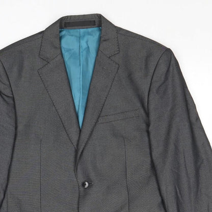 Mens UK Size 38 Marks and Spencer Regular Grey Suit Jacket