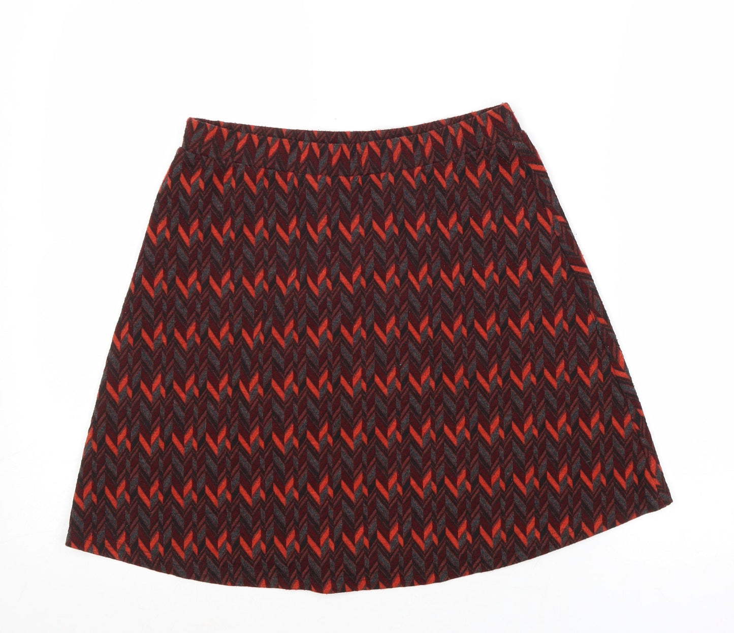 Glamorous Womens Multicoloured Geometric Polyester Swing Skirt Size S