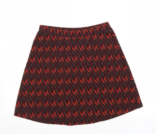 Glamorous Womens Multicoloured Geometric Polyester Swing Skirt Size S