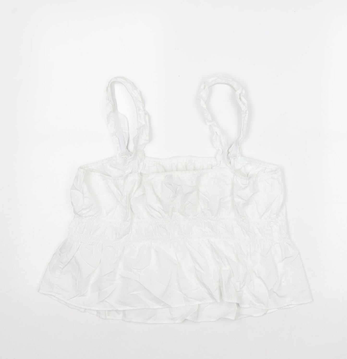Womens UK Size L Divided by H&M White Basic Tank