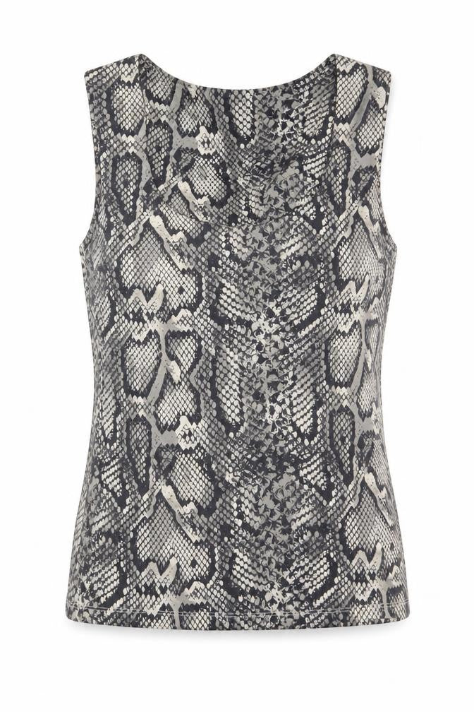Womens UK Size L Zara Grey Basic Tank