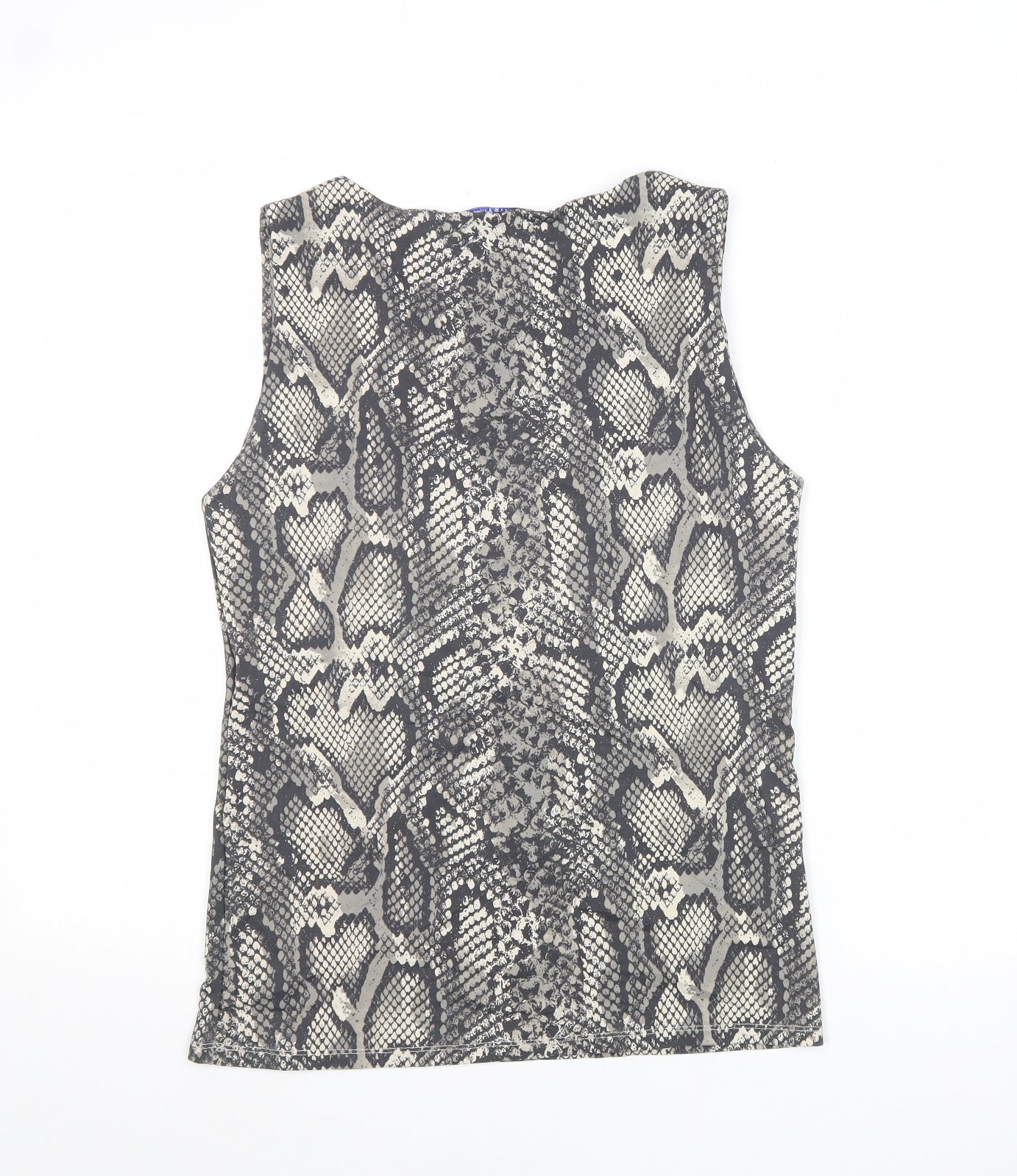 Womens UK Size L Zara Grey Basic Tank
