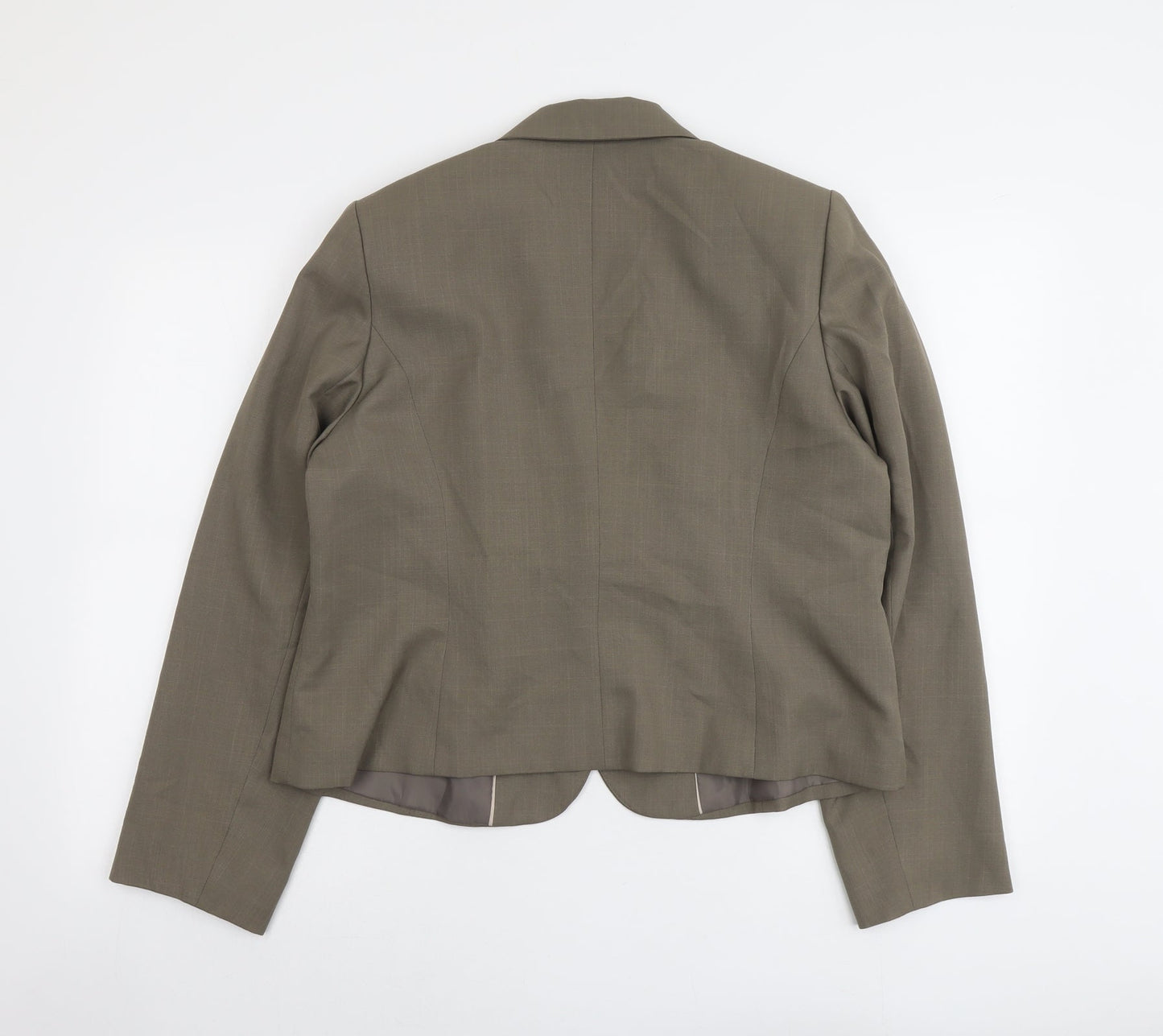 Marks and Spencer Womens Grey Polyester Jacket Blazer Size 20