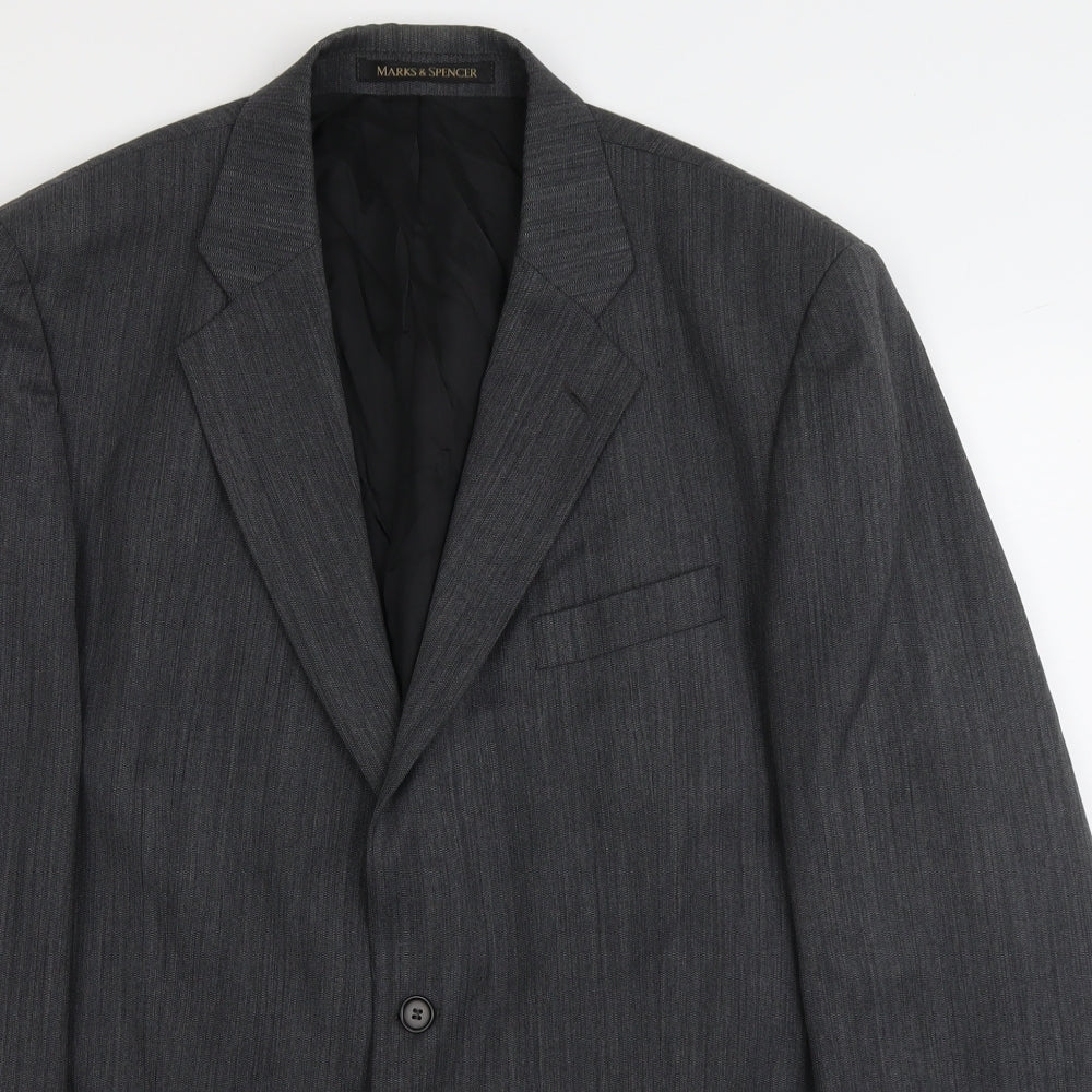 Mens UK Size L Marks and Spencer Regular Grey Suit Jacket