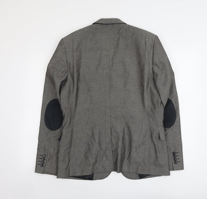 Mens UK Size L H&M Regular Grey Suit Jacket