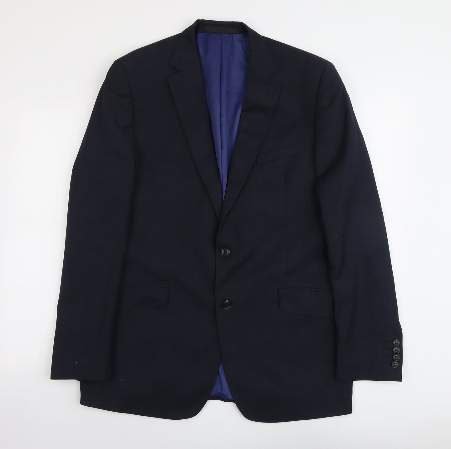 Mens UK Size L Marks and Spencer Regular Blue Suit Jacket