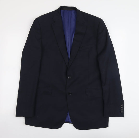 Mens UK Size L Marks and Spencer Regular Blue Suit Jacket