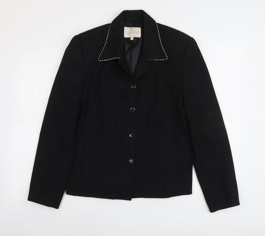 Lakeland Womens Black Polyester Jacket Blazer Size 14