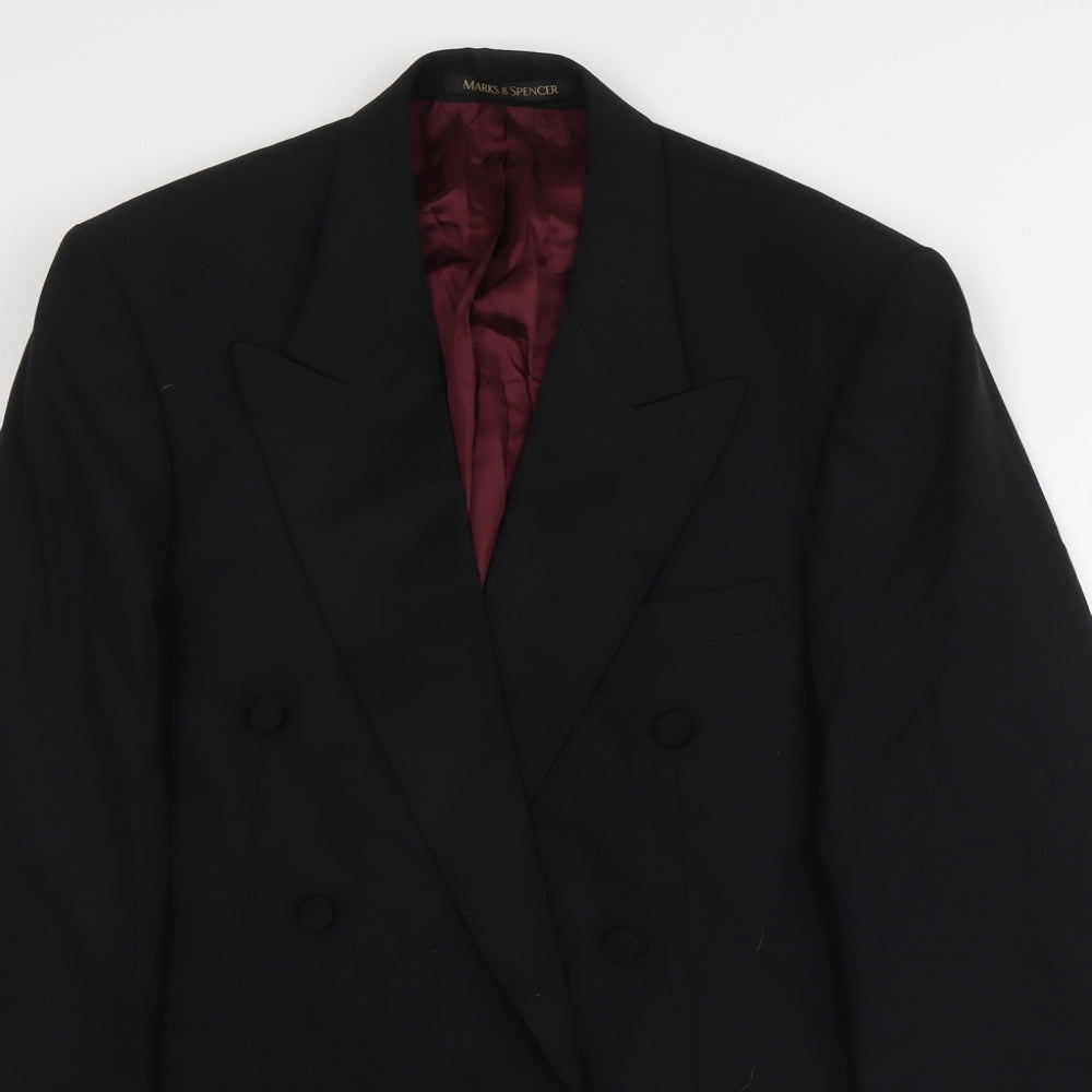 Mens UK Size L Marks and Spencer Regular Black Suit Jacket