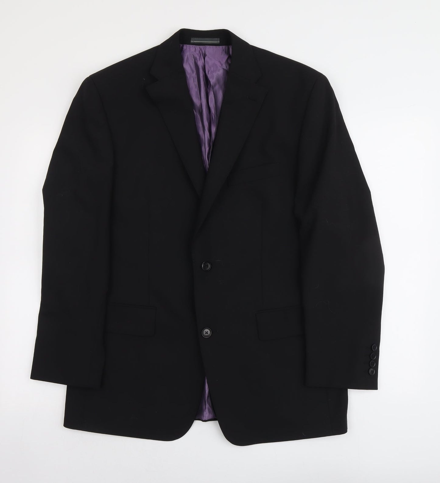 Mens UK Size L Greenwoods Regular Black Suit Jacket
