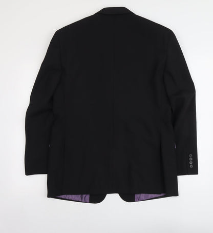 Mens UK Size L Greenwoods Regular Black Suit Jacket