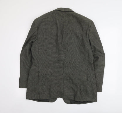 Mens UK Size L Brook Taverner Regular Green Suit Jacket