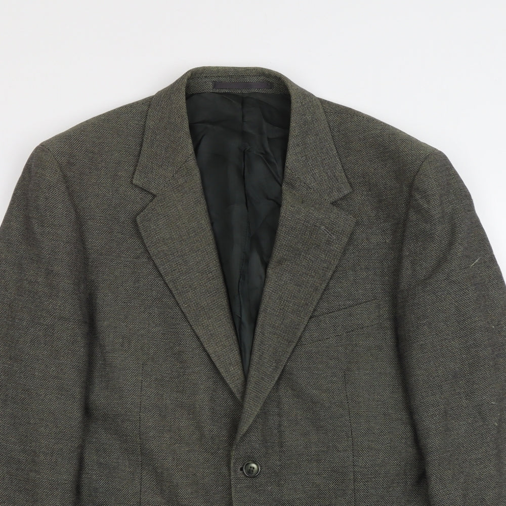 Mens UK Size L Brook Taverner Regular Green Suit Jacket