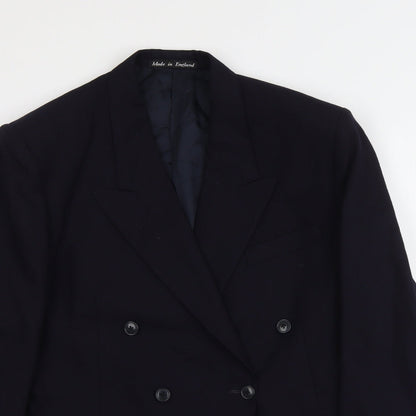 Keith Wilson Mens Blue Polyester Jacket Suit Jacket Size L Regular
