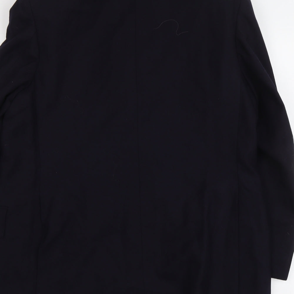 Keith Wilson Mens Blue Polyester Jacket Suit Jacket Size L Regular