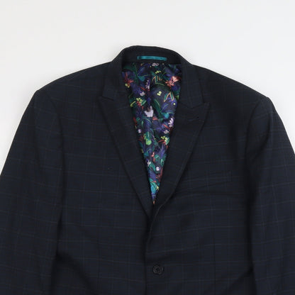 Mens UK Size L NEXT Regular Blue Suit Jacket