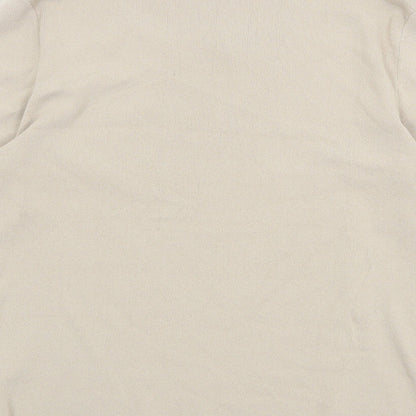 Womens UK Size 14 Gray & Osbourn Beige Pullover Jumper