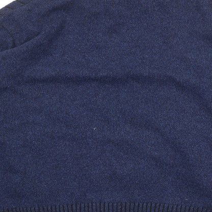 Ben Brook Mens Blue Acrylic Full Zip Sweatshirt Size L