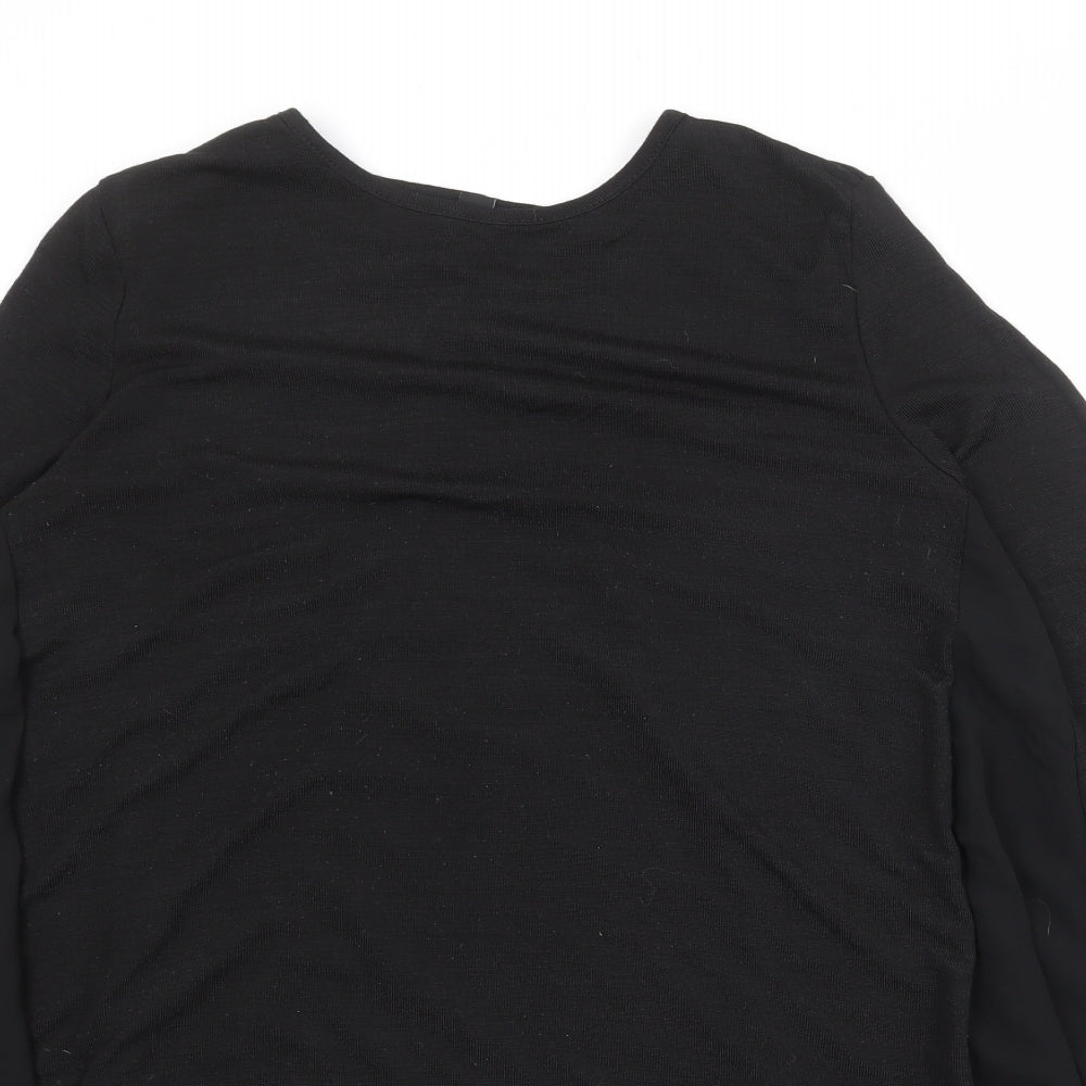 Womens UK Size S New Look Black Pullover Jumper