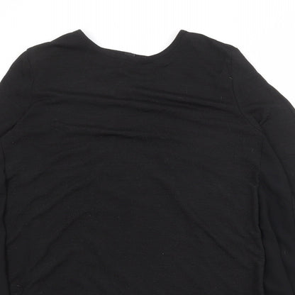 Womens UK Size S New Look Black Pullover Jumper