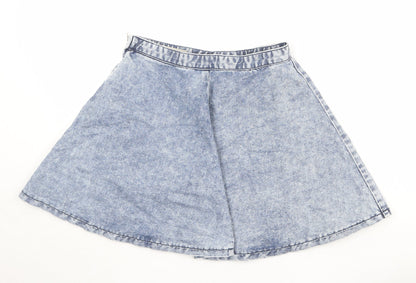 Womens UK Size 28 in Topshop Skater Denim Skirt