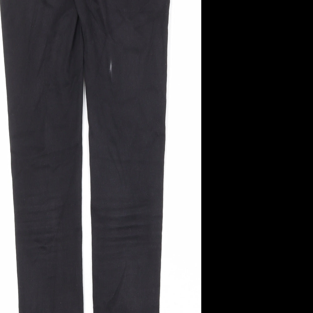 Only Womens Black Cotton Skinny Jeans Size 32 in Regular Zip
