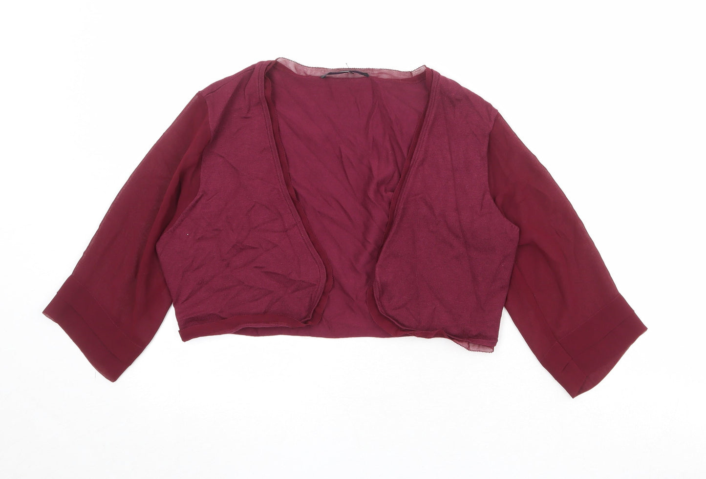 Coast Womens Purple V-Neck Viscose Cardigan Jumper Size M