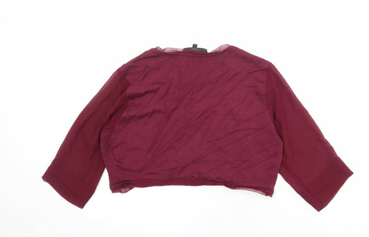 Coast Womens Purple V-Neck Viscose Cardigan Jumper Size M