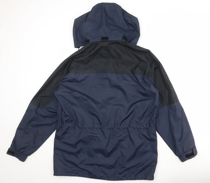 Mens UK Size M Result Blue Windbreaker Coat