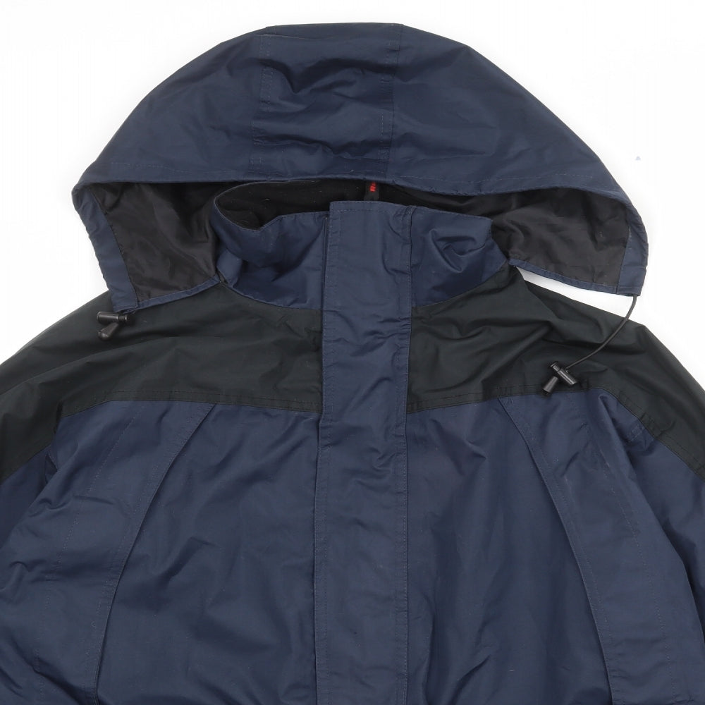 Mens UK Size M Result Blue Windbreaker Coat